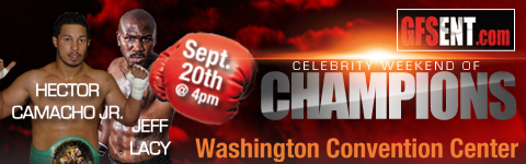 GFS Presents the Celebrity Weekend of Champions.  September 18th-20th featuring Sugar Ray Leonard, Donnie Simpson, Mark 